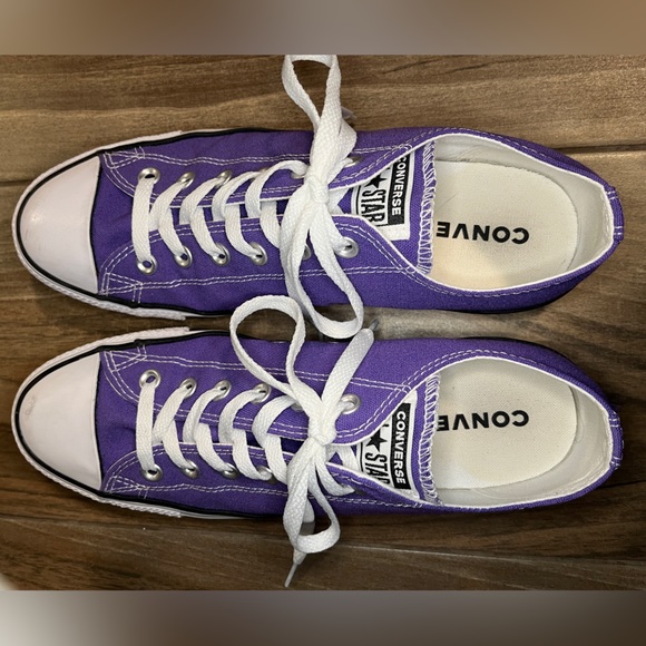 Converse Shoes - Purple Low Top Converse